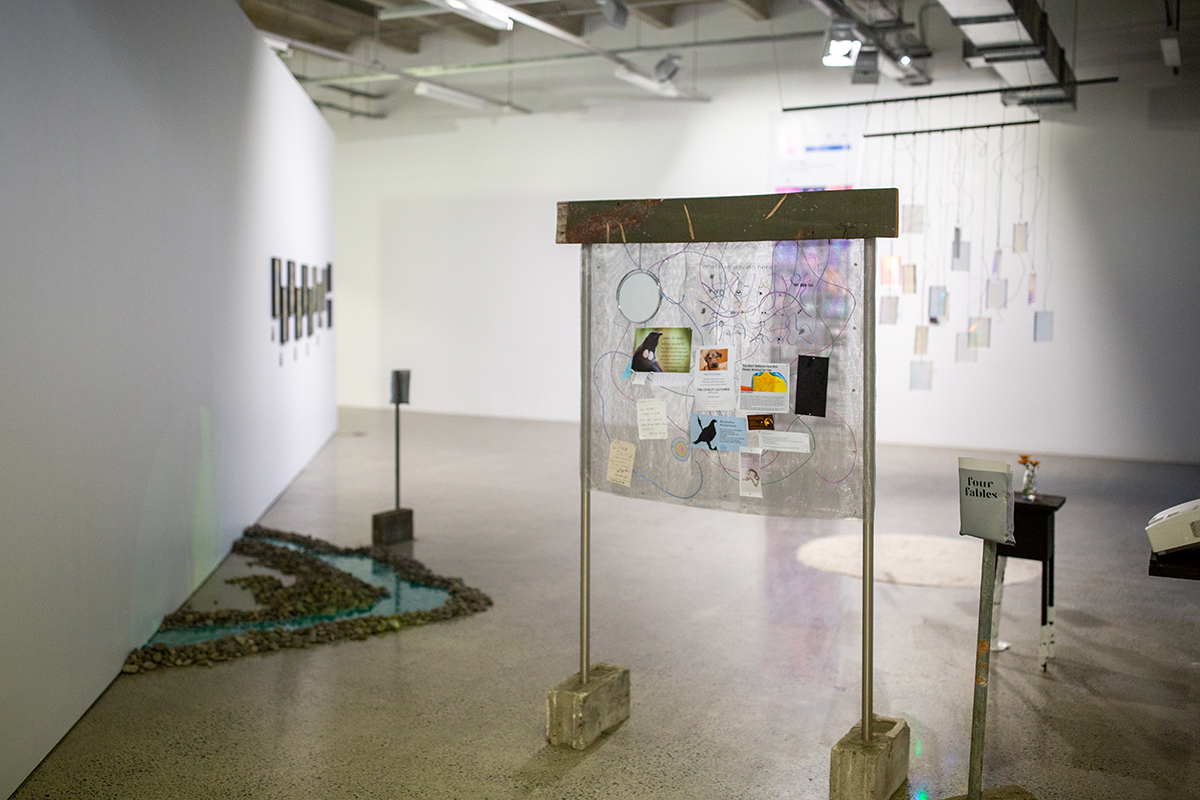 Installation view of Holly Grover's artwork