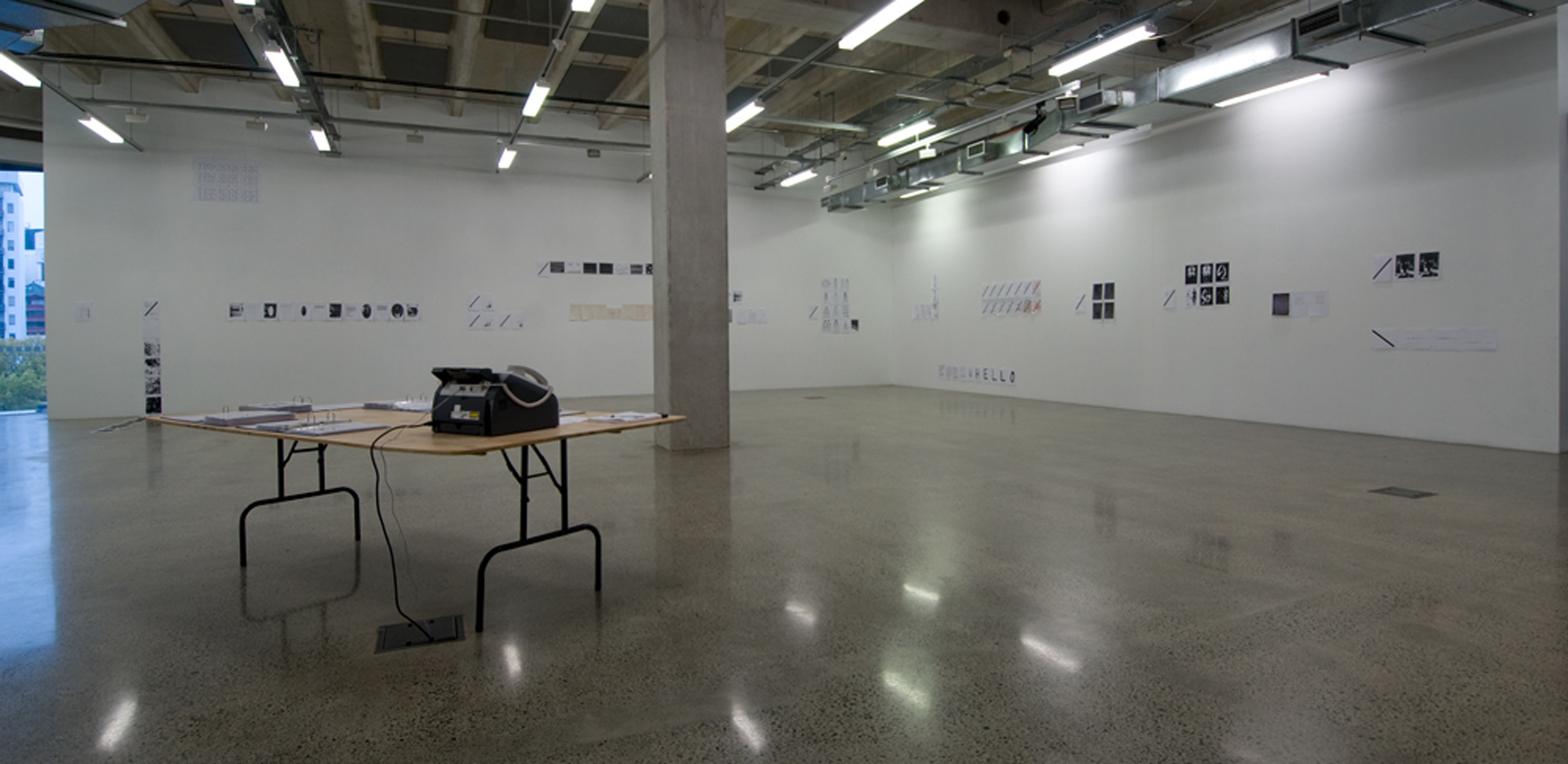 FAX, installation view, 2011